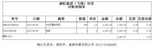 后整理对账单